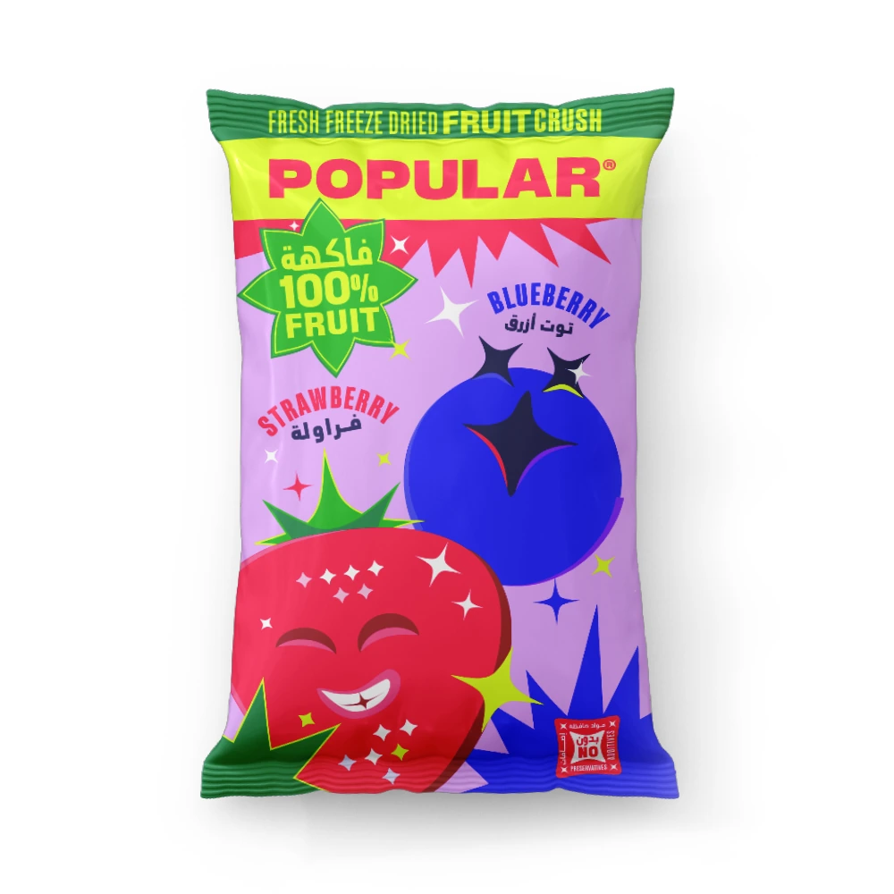 Fruit Crush strawberry blueberry pouch