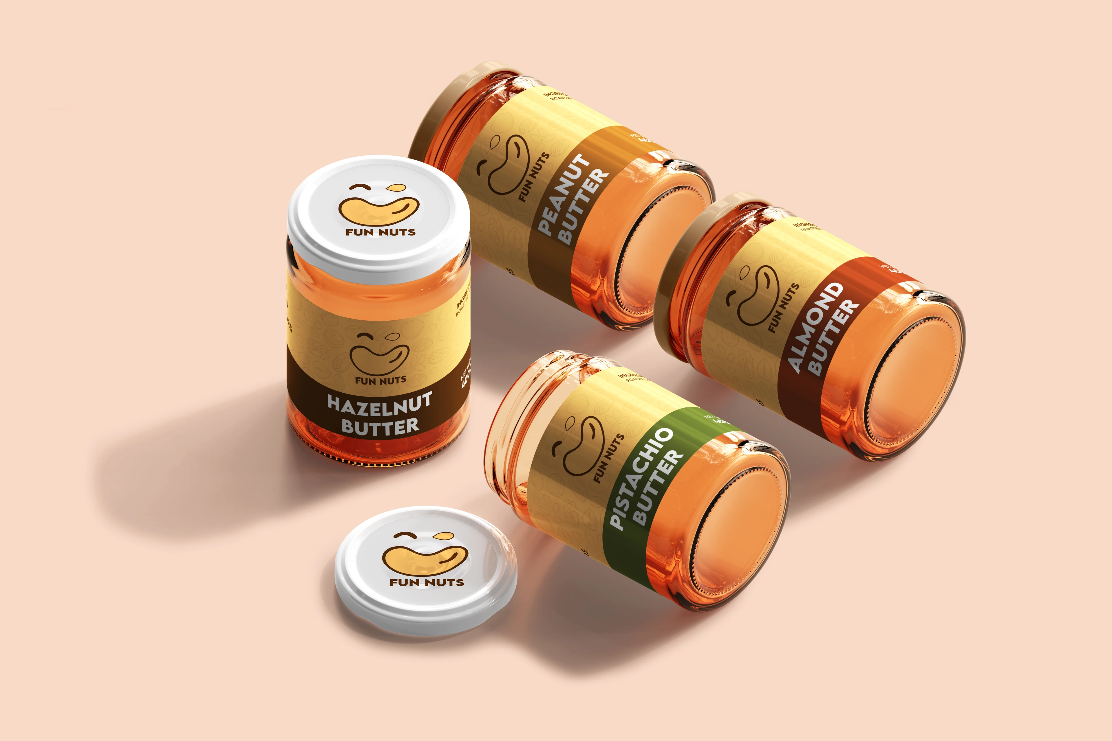 Fun Nuts jar mockup