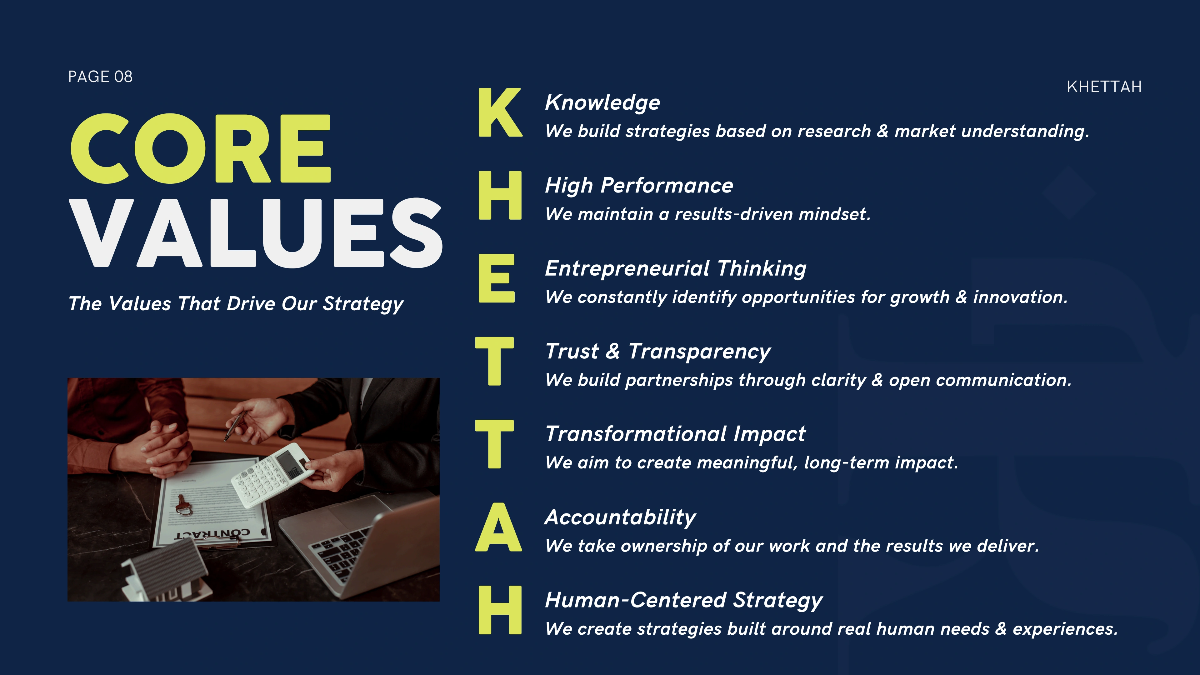 Khettah company profile page 8